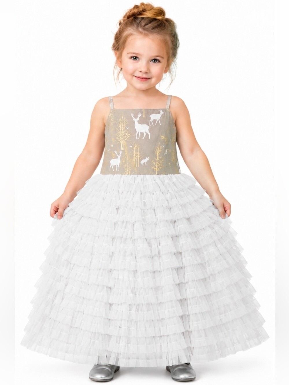 Chasing fireflies Ruffle Magpie & Mabel Pageant Holiday Wedding  party dress 7 8